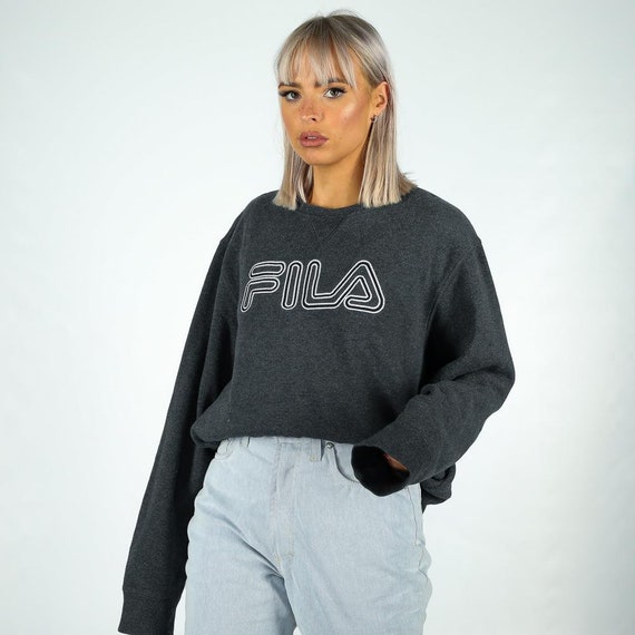 Vintage Fila Sweatshirt in Grey