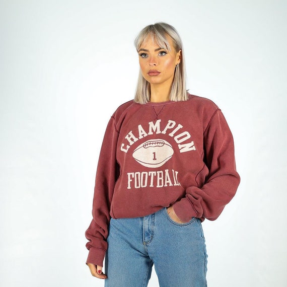 Vintage Champion Sweatshirt in Maroon