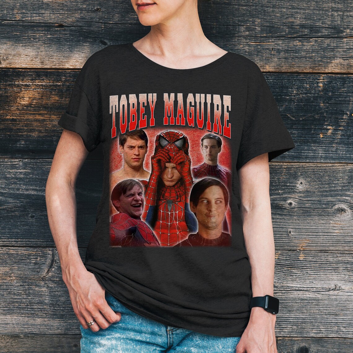 tobey maguire spiderman shirt