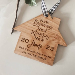 Housewarming Gift, First Home Ornament, New Home ornament, Real Estate Gift 2023, Client gift for realtor