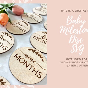 Baby Meilenstein SVG, monatlicher Meilenstein für Baby geschnitten Datei, Cricut Silhouette geschnitten Dateien SVG
