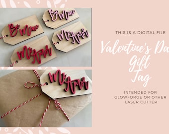 SVG Valentines Wood Tag, Gift Tag SVG , Stocking Tags-Christmas Tags, Christmas Stocking Tag, Stocking Name Tags, Wooden Name Tags,