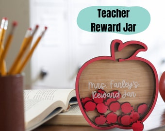 Reward Jar Apple Teacher Gift, Classroom Reward Jar, Motivation Jar, Reward System