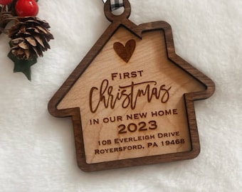 First Home Ornament, Our First Home, New Home Gift, realtor gift, 2024