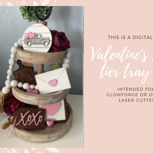 SVG Valentijnsdag gelaagde lade 3D decor, Valentijnsdag decor, XOXO teken, gelaagde lade decor