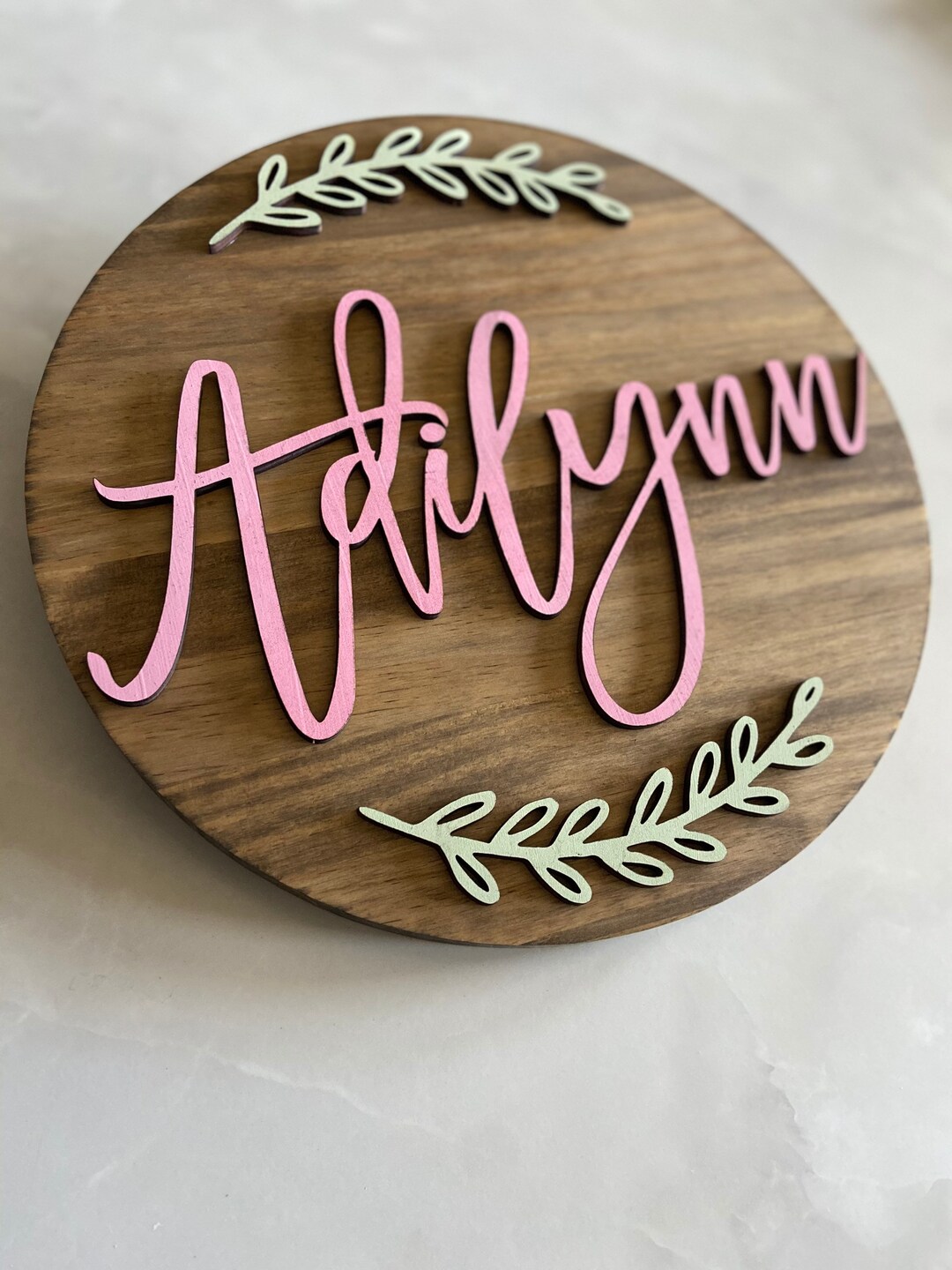 Nursery Name Sign, Nursery Wall Art, Nursery Decor Including Baby's ...