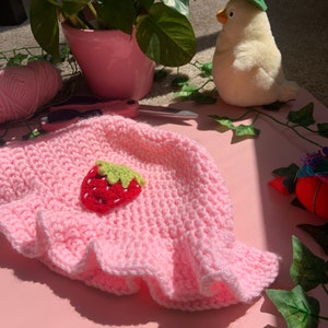 Strawberry Mami Crochet Hat!!