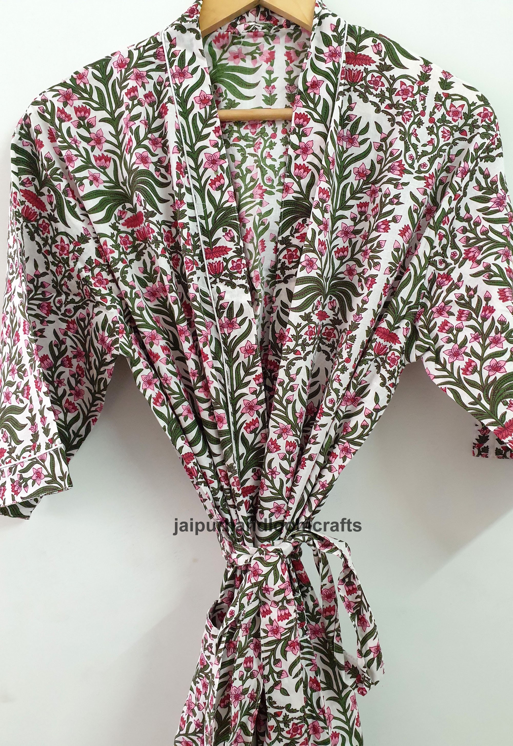 Cotton Kimono Robes floral Print Kimono Soft and Comfortable Etsy
