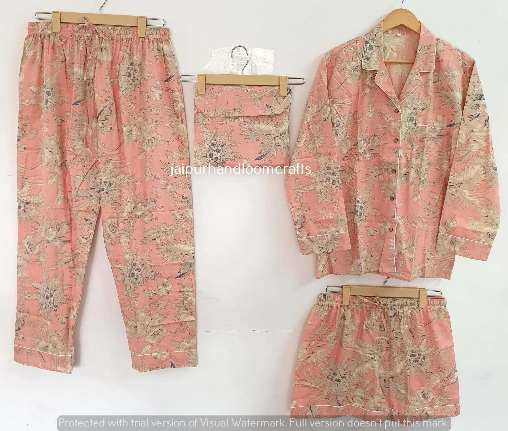 Pure Cotton Pajama set Indian Cotton Night wear Soft Cotton Etsy
