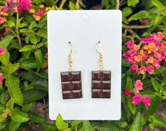 Chocolate Bar Earrings