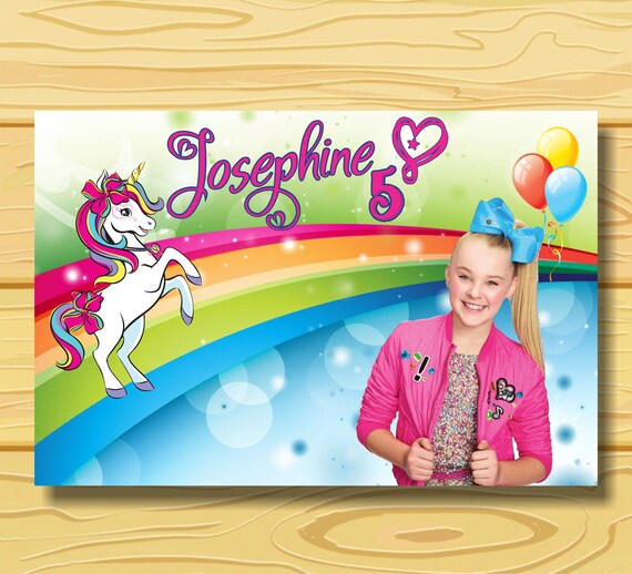 Jojo Siwa Backdrop Bannerjojo Siwa Decoration Partyjojo Siwa | Etsy