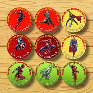 Pegatinas de Disney Marvel de Los Vengadores para niños, pegatinas de  dibujos animados de superhéroes para
