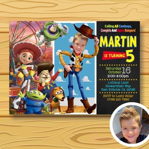 Toy Story Birthday Invitation,Toy Story Invitation,Toy Story Birthday Party,Printable Digital File.