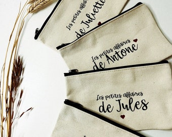 Personalized pouch / case / personalized toiletry bag.