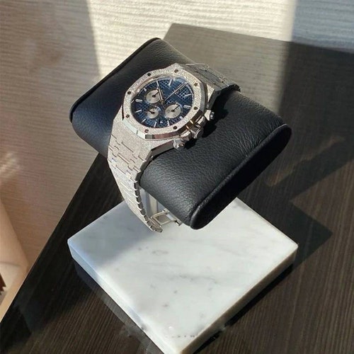 Watch stand, Personalized Handcrafted Watch shops Display Modern & Luxurious marble and leather T-Stand