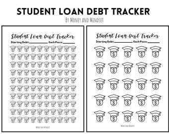 Student Loan Debt Payoff Tracker Printable
