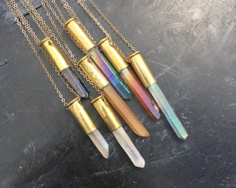 Crystal Bullet Necklace