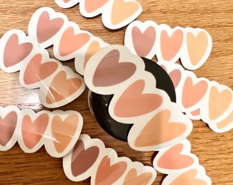 GOLD HEART Stcker Seals Embossed Metallc Fol Stckers, Envelope...