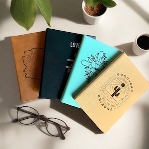 Personalisiertes Kunstleder Tagebuch - Maßgeschneiderte Eleganz für Ihre Gedanken