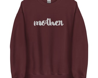 Sweat-shirt : mère (brodé)