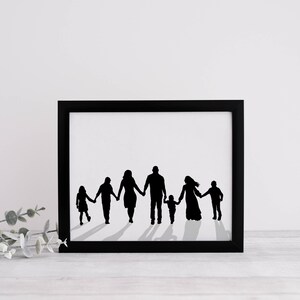 Benutzerdefinierte Kunst: Silhouette Porträt