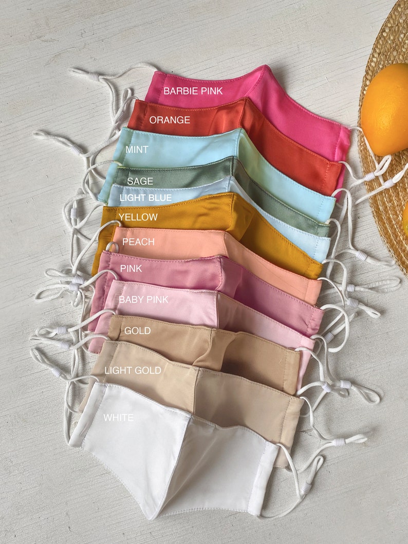 Mulberry SILK Handmade 3 Layer Mask Adults Acne Nose Wire Etsy Canada