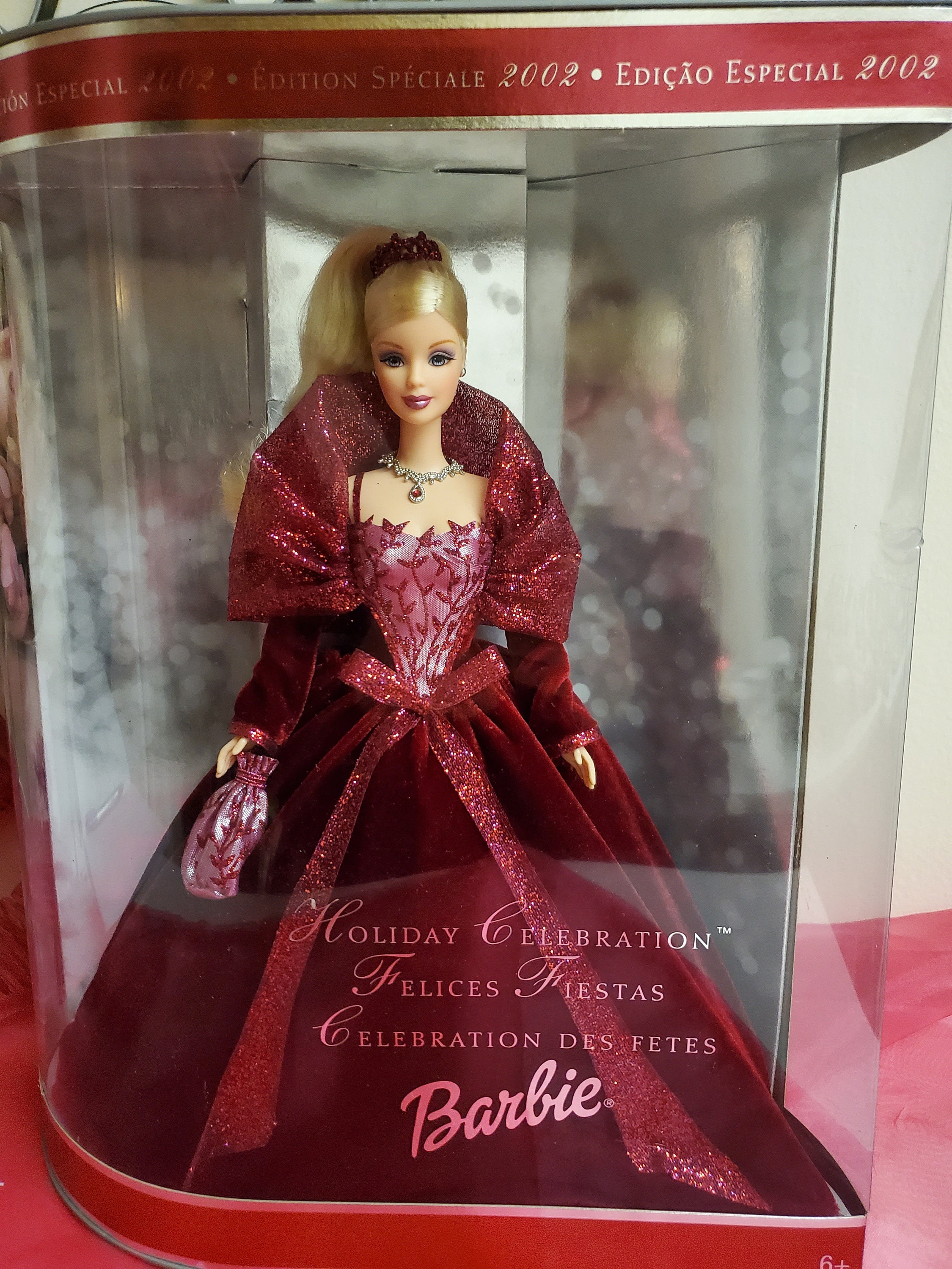 2002 holiday celebration barbie mattel