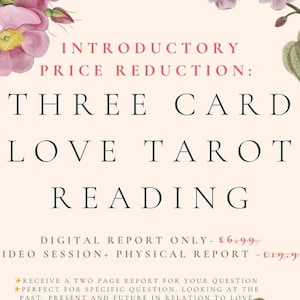 Lectura de tarot del amor: tirada de tres cartas: lectura de cartas del tarot del pasado, presente y futuro, amor/relaciones: lectura detallada del tarot: tirada de tarot a ciegas