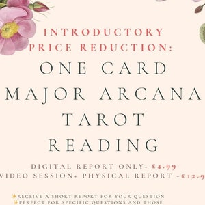 Tarotlezing - één kaart grote arcana trekken - grote arcana tarotkaartbeoefenaar voltooide lezing - gedetailleerde tarotlezing - blinde tarottrekking