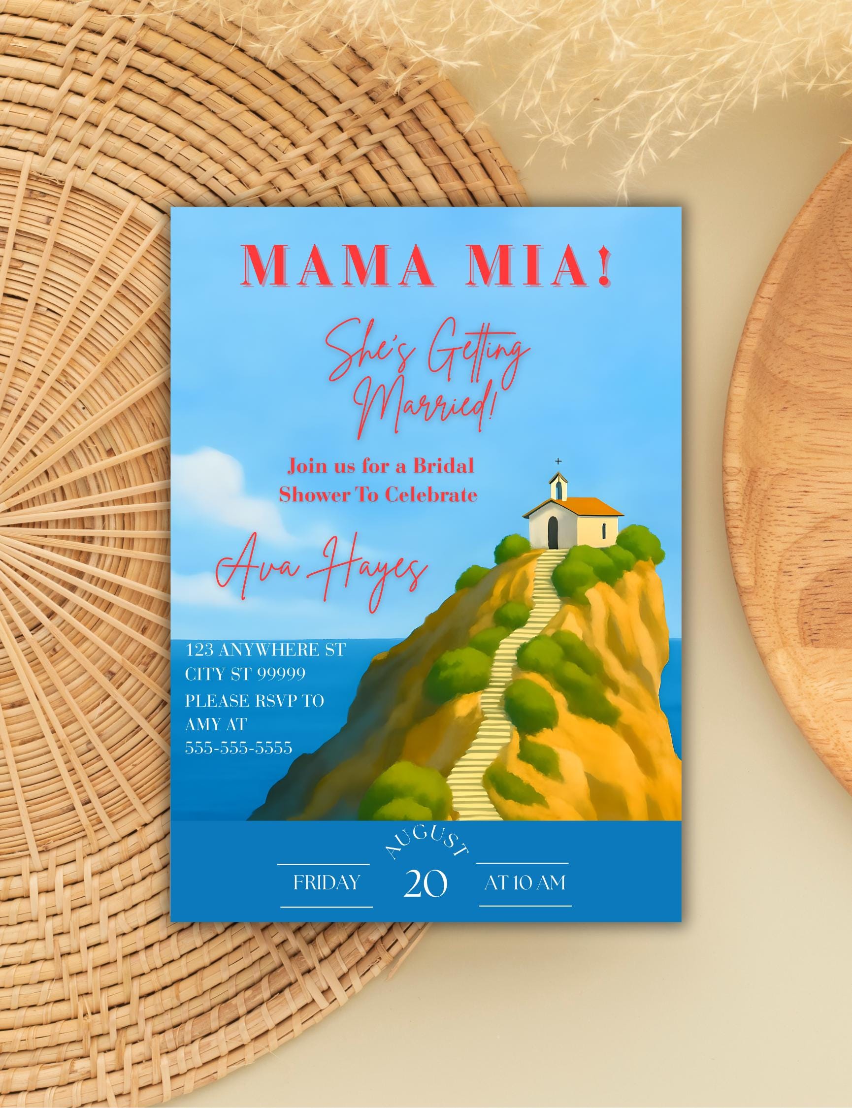 Mamma Mia She Is Getting Married Banner – Schwarz-glitzernd, Für Hochzeit, Verlobung, Bridal Shower