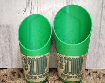 Leaf Design Plant Soil Scoop Set, Biodegradable PLA Plastic