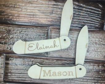 Wood Kids Personalized Pocket Knife