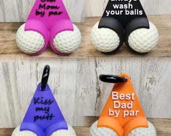 Funny Golf Ball Holder Tag Golf Lover Gift
