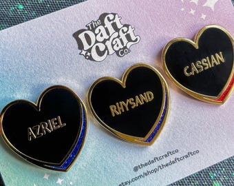 Bat Boys Pin Set | ACOTAR Pin | A Court of Thorns and Roses Pin | Rhysand, Cassian, Azriel | ACOTAR Gift