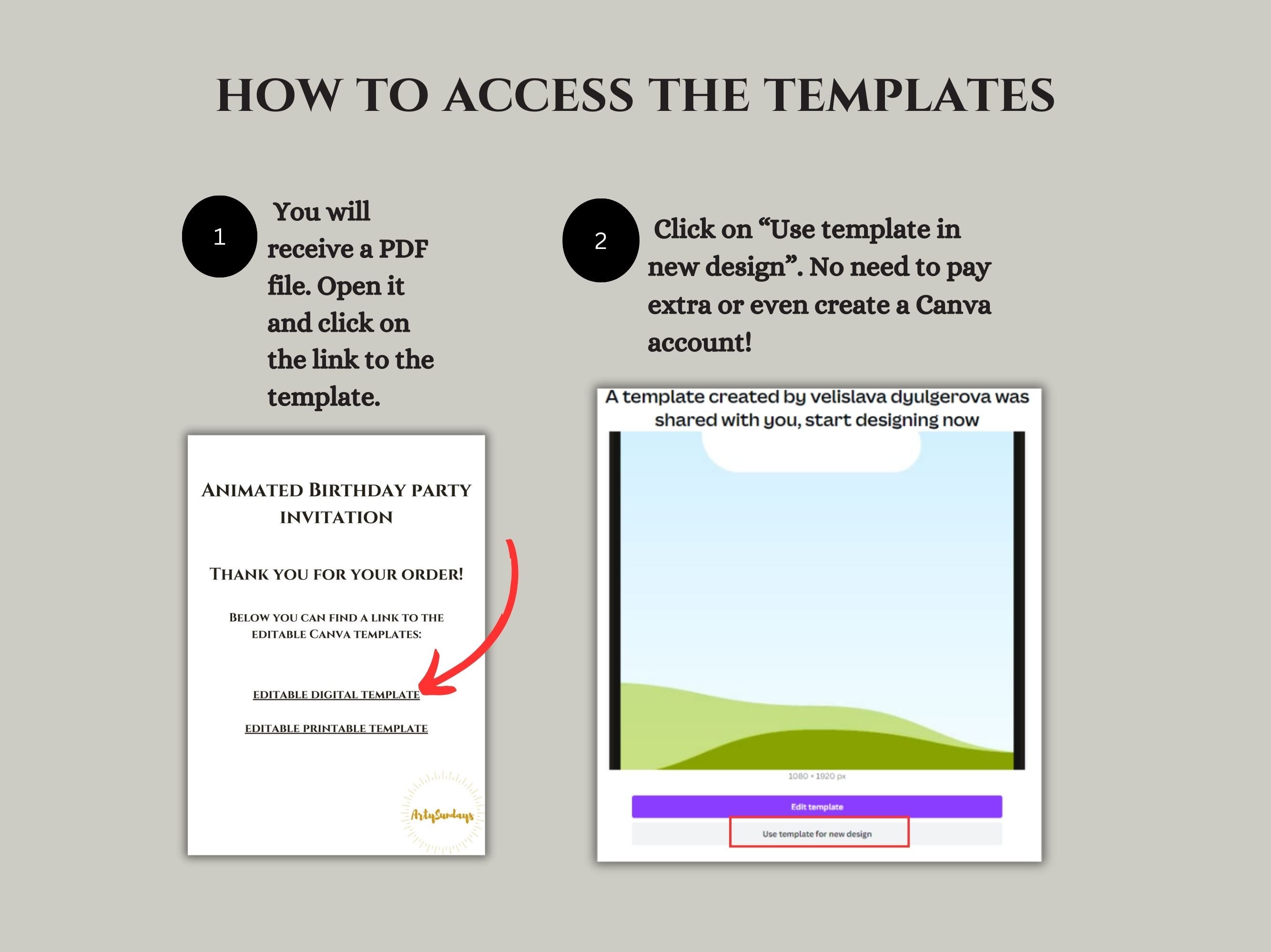 Canva Template Printable Evite Instant Download Birthday Digital Evite ...