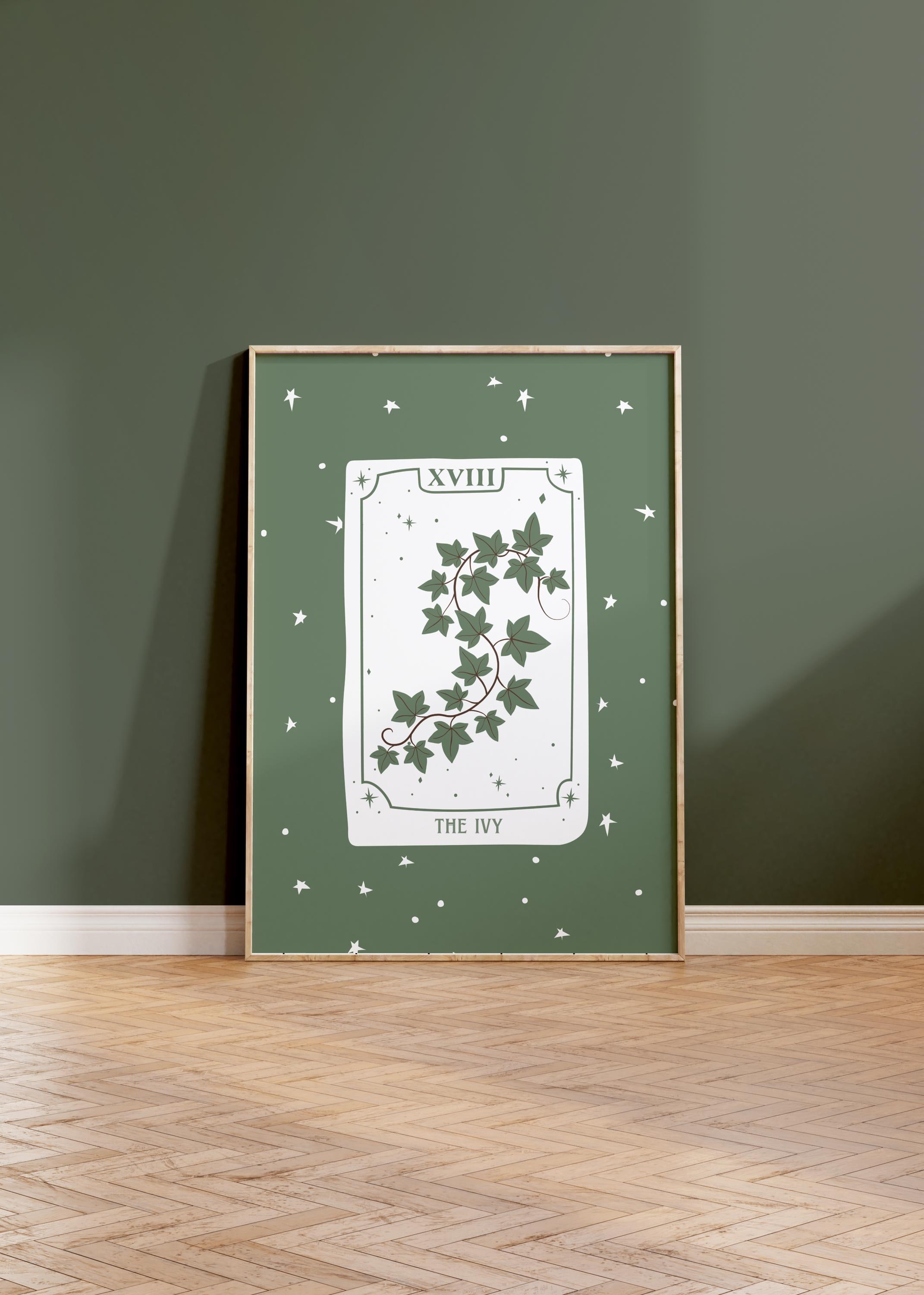 The Ivy | Taylor Inspired Tarot Card, Song Print, Green, Evermore Album, Poster, Lyric, Wall Art, Wall Print | A4/A5/8x10/5x7/Download