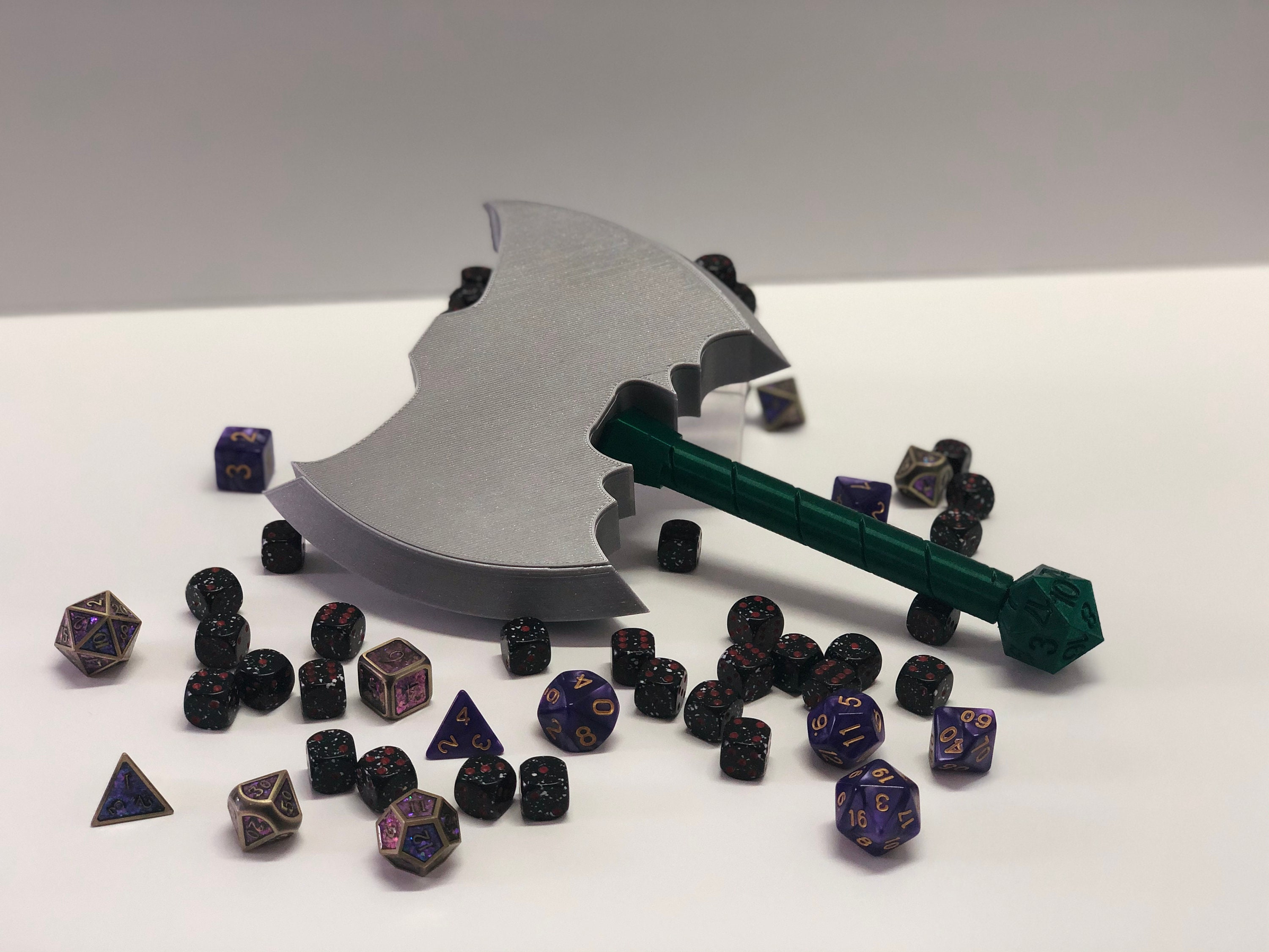 Battleaxe Style Dnd Dice Set Holder 3D Printed Model Etsy UK