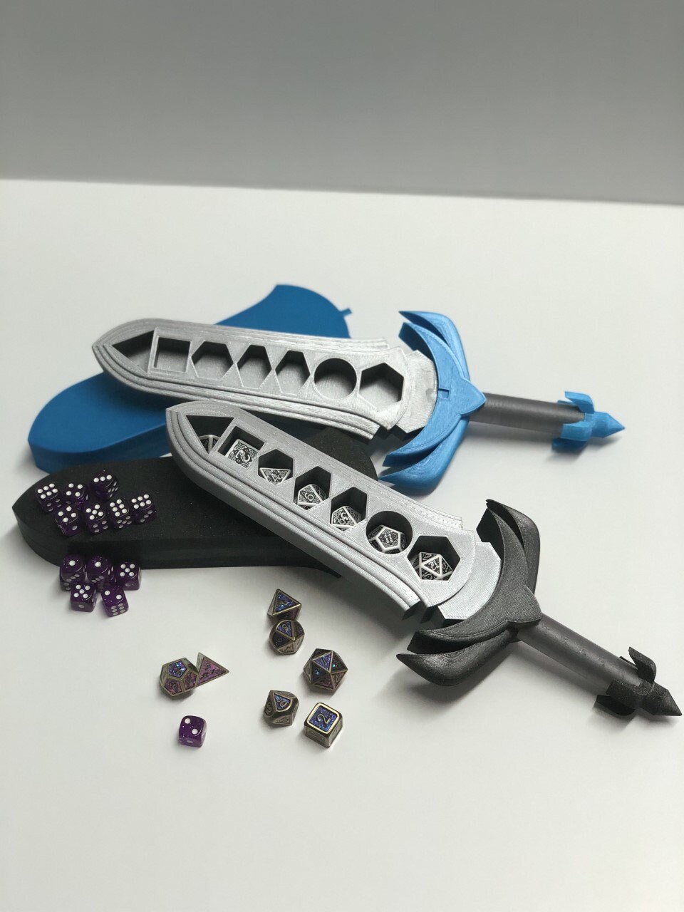 Sword Style Dice Holder 5 Part Kit Dnd Dice Set Holder Etsy UK