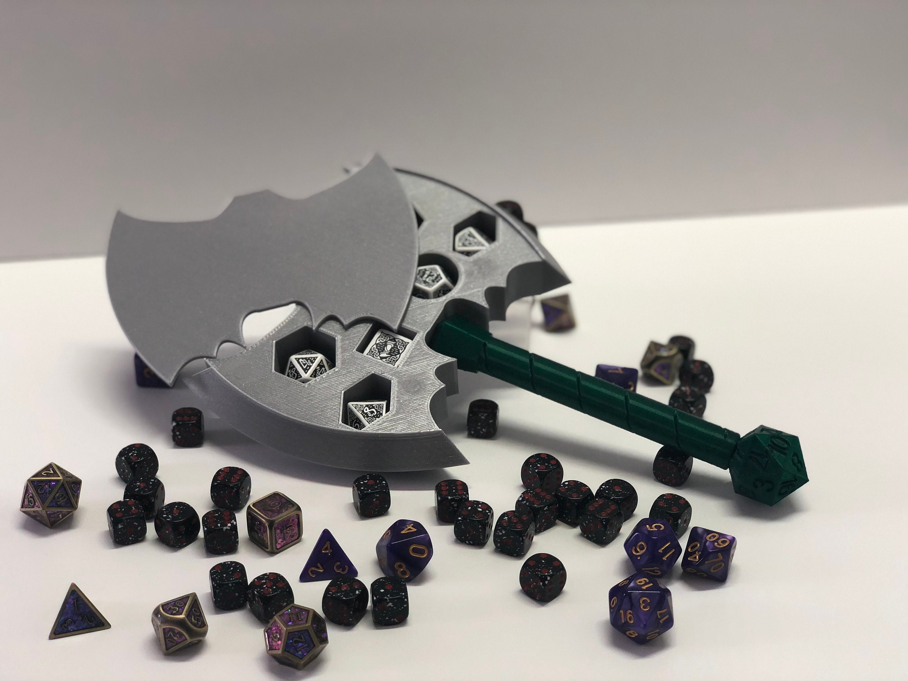 Battleaxe Style Dnd Dice Set Holder 3D Printed Model Etsy UK