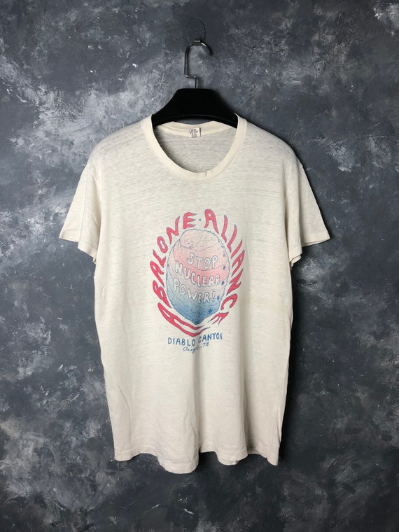 RARE! 70s Abalone Alliance “Stop Nuclear Power” Ts