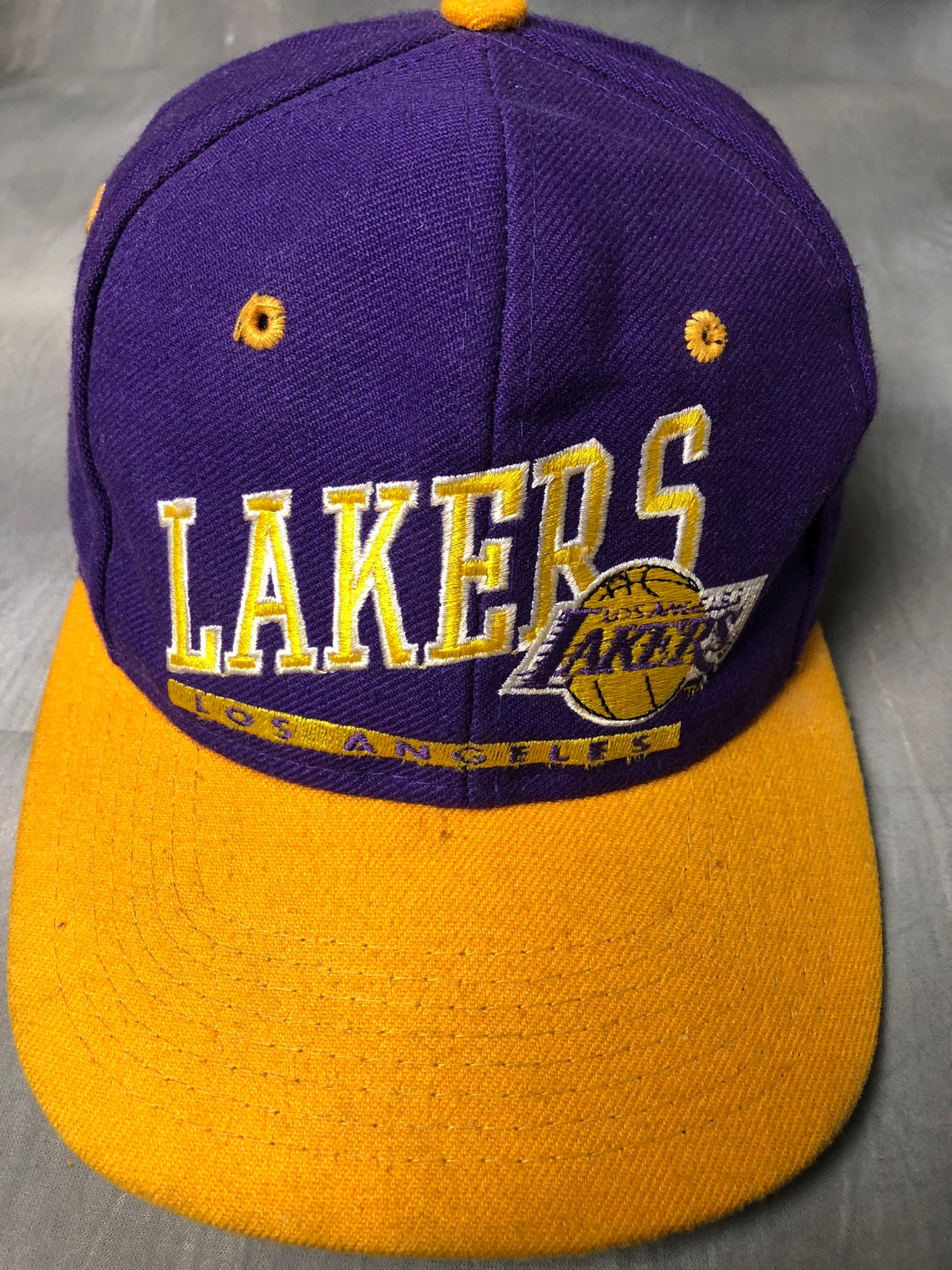 Vintage 90s LA Lakers Signature Hat/Vtg 90s La Lakers NBA | Etsy
