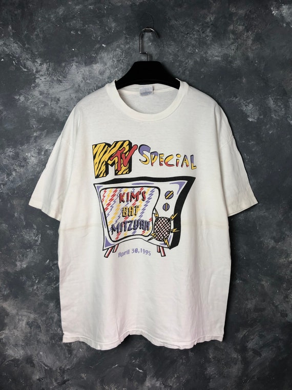 90s Vtg MTV Kim’s Bat Mitzvah Tshirt/Vtg 90s MTv P
