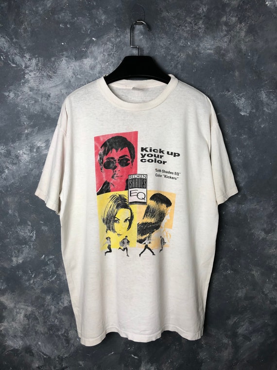 90s Vtg Redken Shades EQ Advert Tshirt/Vtg 90s Red