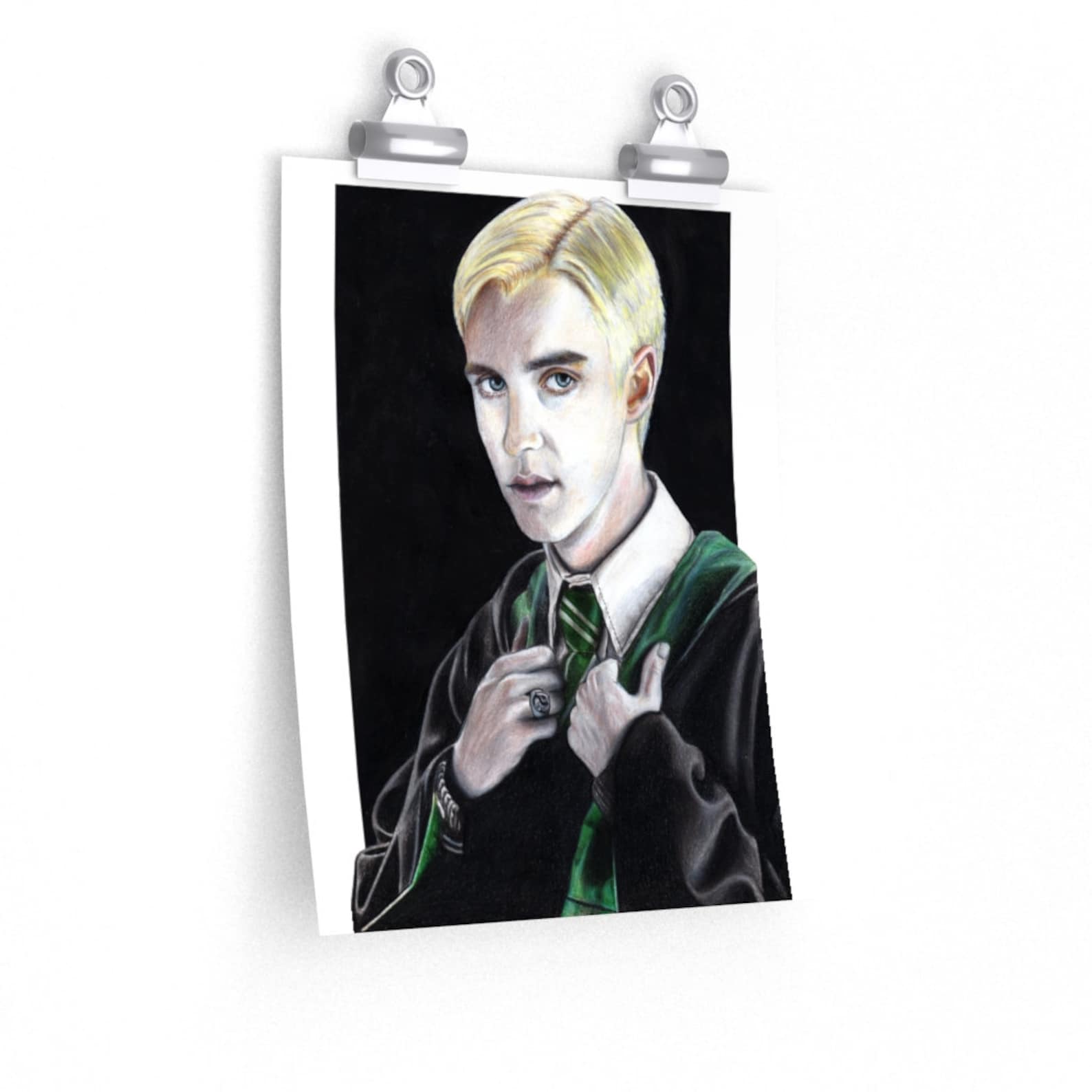 Draco Malfoy Posters Draco Malfoy Fan Art Print Harry Potter | Etsy