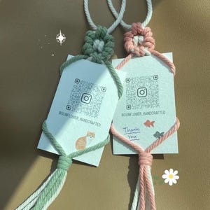 Expositor de fotos con flores de macramé para Fuji Instax Mini, colgadores de crochet para retrovisor de coche, marco de fotos colgante personalizado