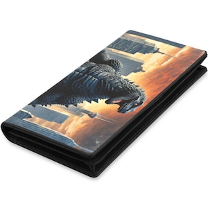Portefeuilles pour femme Portefeuille en cuir anime Porte-monnaie Godzilla Kaiju Gojira