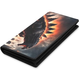 Portefeuilles pour femme Anime Portefeuille en cuir Comics Godzillas Kaiju Gojira Monstre Cartoon Godzilla Purse