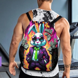 Drawstring Bag Gangsta Bunny