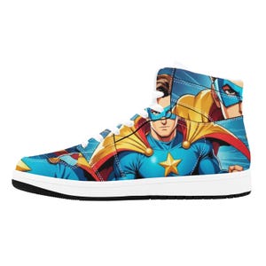 Superhero Comics Art High Top Sneakers