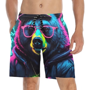 Beach Shorts heren korte zwembroek Gangsta beer